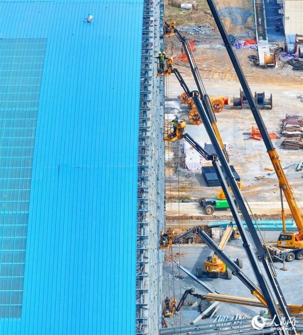 宝钜证券 江西湖口：战高温 项目建设正酣